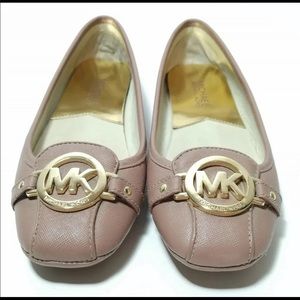 Michael Kors Fulton Moccasin Logo Flats Sz 5.5